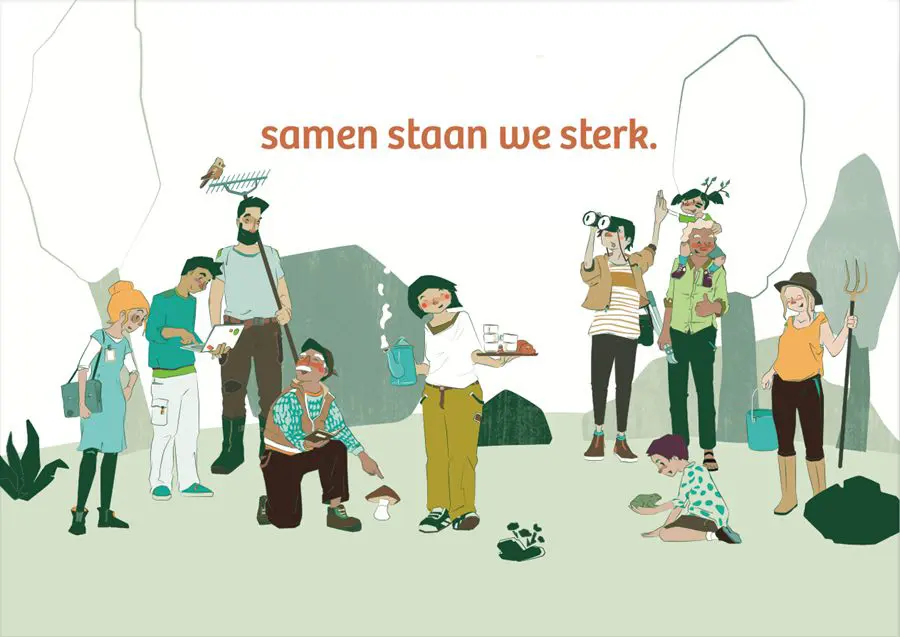 Illustratie "Samen staan we sterk"